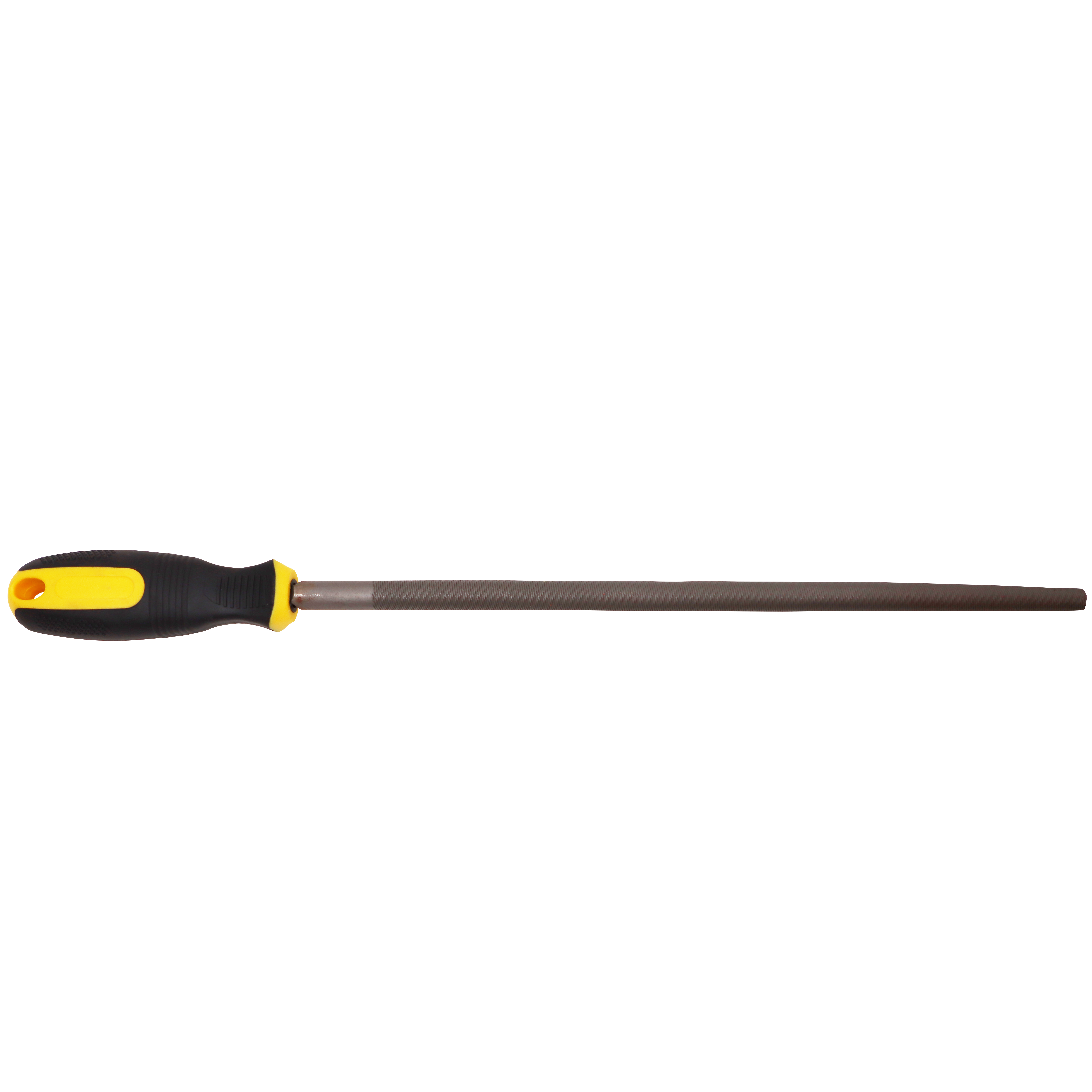 "FILE ROUND SEC CUT 350MM   SAKATA - MEDIUM - BLISTER PACK WITH HANDLE"