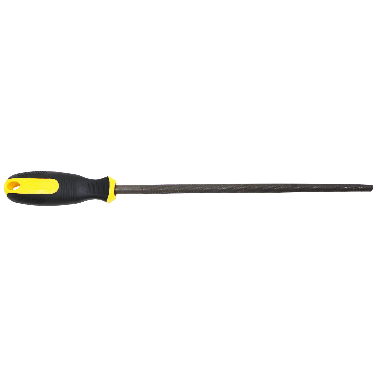"FILE ROUND SMOOTH 350MM   SAKATA - FINE - BLISTER PACK WITH HANDLE"