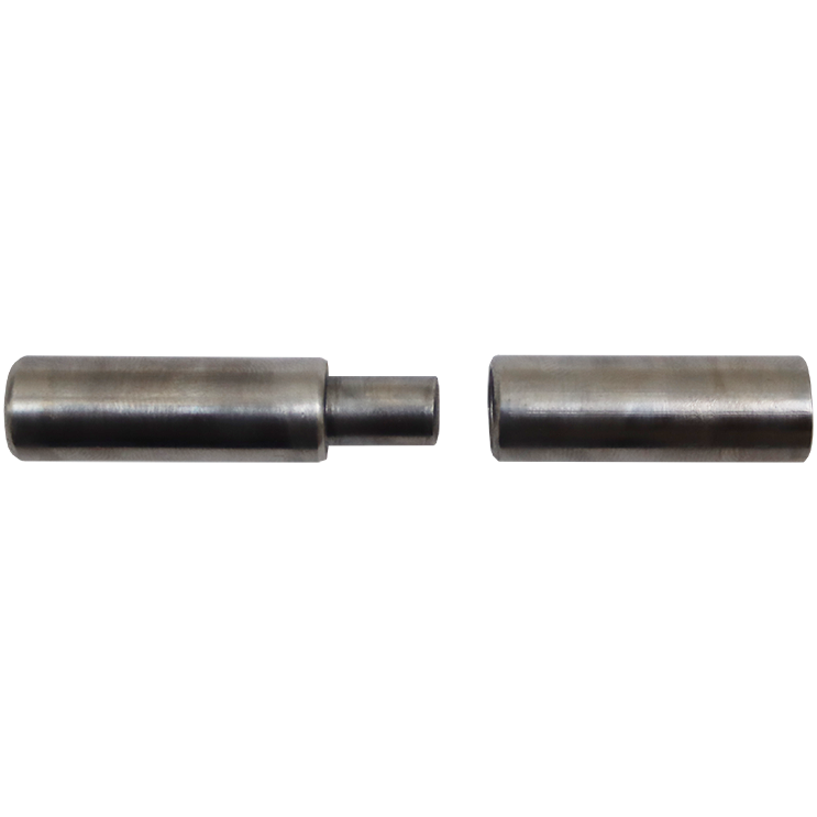 "HINGE BULLET 12 X 70MM STEEL - SOLD PER SET (MALE & FEMALE)"