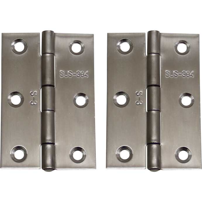 "HINGE BUTT S\/S  75 X 50MM - SOLD PER PAIR (S\/S 304 - 1.5MM - 55G)"