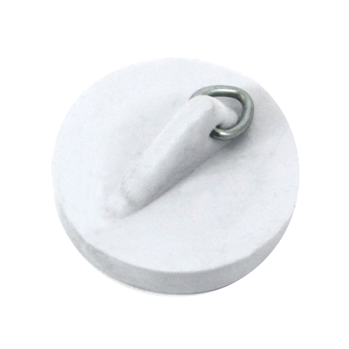"PLUG BATH  PVC 44MM-13\/4 WHITE - WHITE-EXCALIBUR"