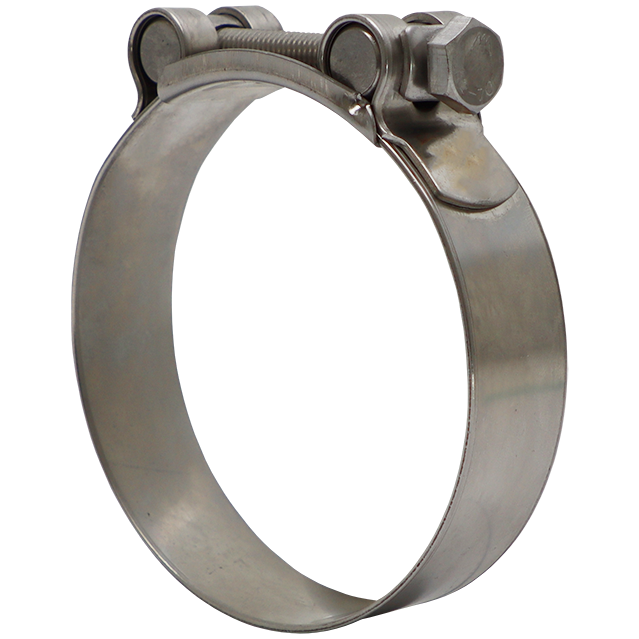 "HOSE CLAMP BOLT TYPE  S\/S  17 - 19MM - S\/S 304 (W4) - 18MM BAND  (0.8MM THICK)"