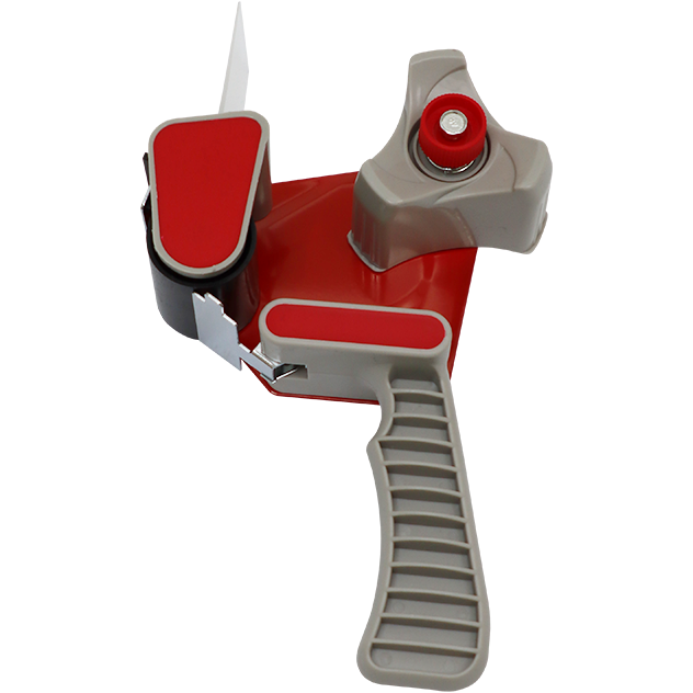 "PACKING TAPE DISPENSER 50MM FB - RED\/WHITE - FOR 3\" (75MM) PAPER CORE"