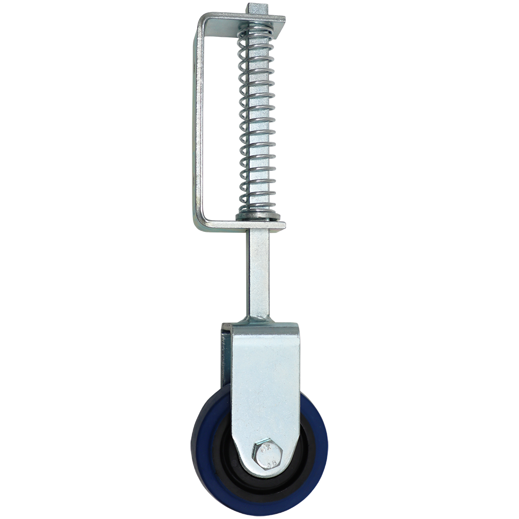 "CAST RUBB SPRING LOAD 100X50 FIXED - GATE CASTOR 100X85 MAX LOAD 115KG"