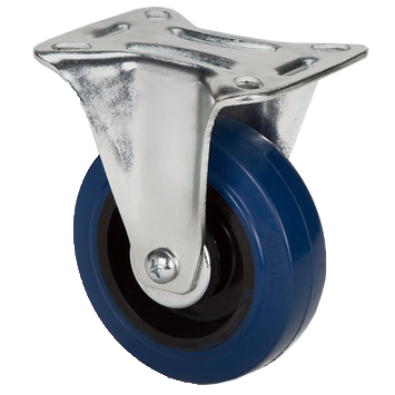 "CAST RUBB BLUE 160x50 FIXED - HEAVIER DUTY FOR ROUGH SURFACE 138x114 MAX LOAD 200KG"