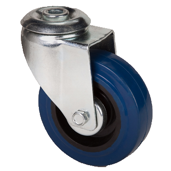 "CAST RUBB BLUE  75x26 BOLT HOLE - HEAVIER DUTY FOR ROUGH SURFACE 84X72 MAX LOAD 60KG"