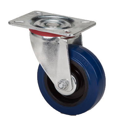 "CAST RUBB BLUE  75x26 SWIVEL - HEAVIER DUTY FOR ROUGH SURFACE 84X72 MAX LOAD 60KG"