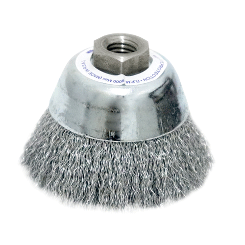 "WIRE CUP BRUSH  60MM X 14 X 2.00 WERN - 0.30MM WIRE- THREAD M14"