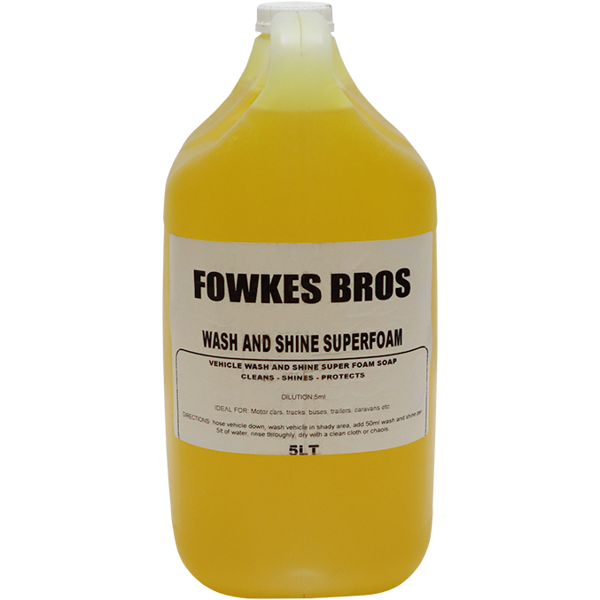 "CAR WASH & WAX  5L YELLOW - VEHICLE WASHING SHAMPOO"