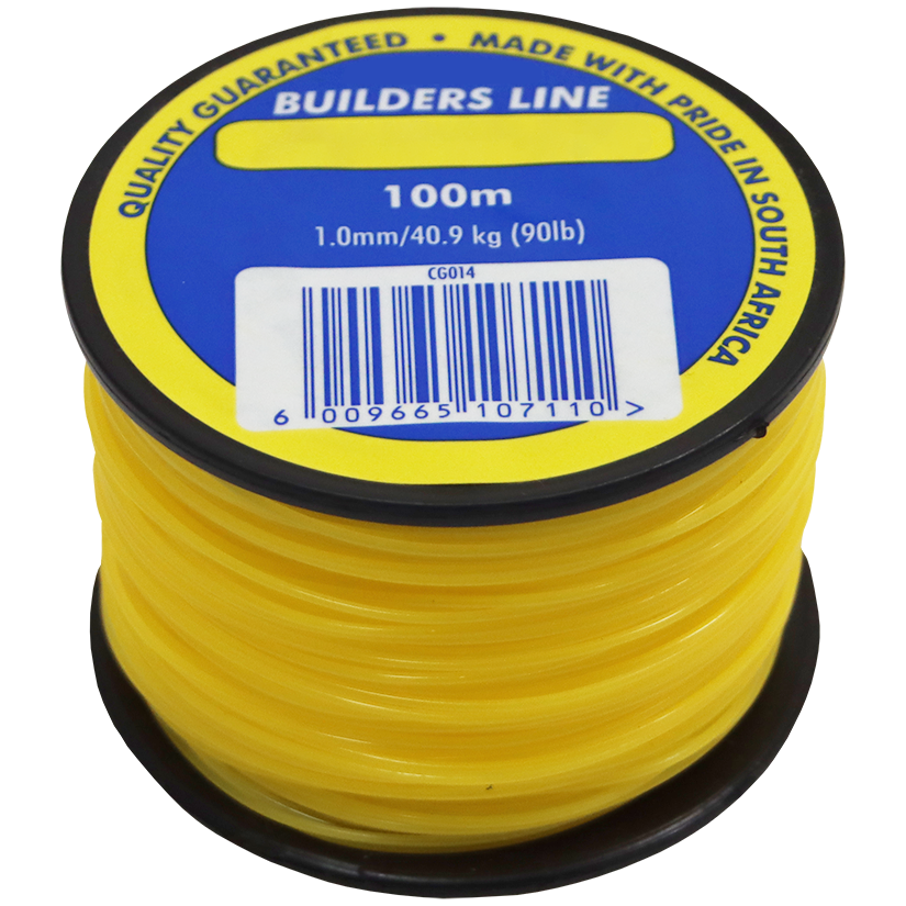 "BUILDERS LINE 90LB 1.0MM X 100M - NYLON MASONS LINE - 40.9KG ON SPOOL"