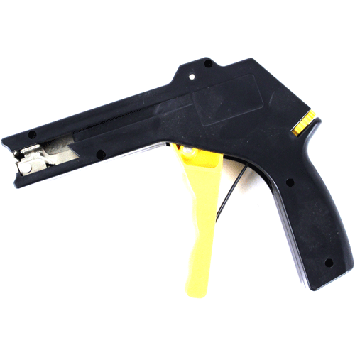 "CABLE TIE TOOL BLACK\/YELLOW   FB - PLASTIC FAST BINDING 4.8MM"