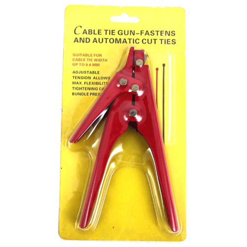 CABLE TIE TOOL RED METAL FB HEAVY DUTY BINDING Fowkes Bros