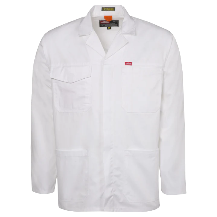 "CONTI JACKET WHITE  L\u00a0 JON - JONSSON - 65\/35% POLY COTTON BLEND"