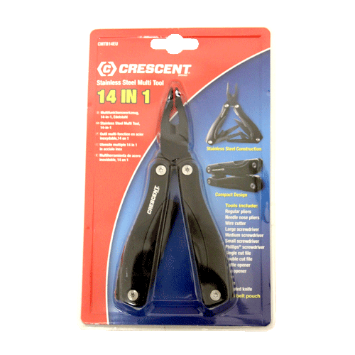 MULTITOOL 14 IN 1 POUCH CRES DWS S/ STEEL CRESENT CMTB14EU