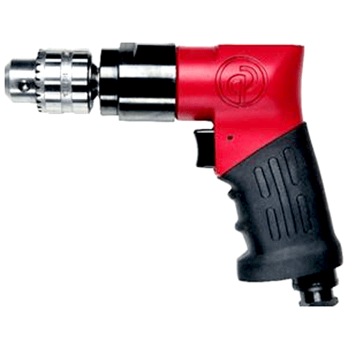 "PNEUMATIC DRILL 3\/8\" CP - 2600 RPM - RED - 10MM KEYLESS CHUCK"