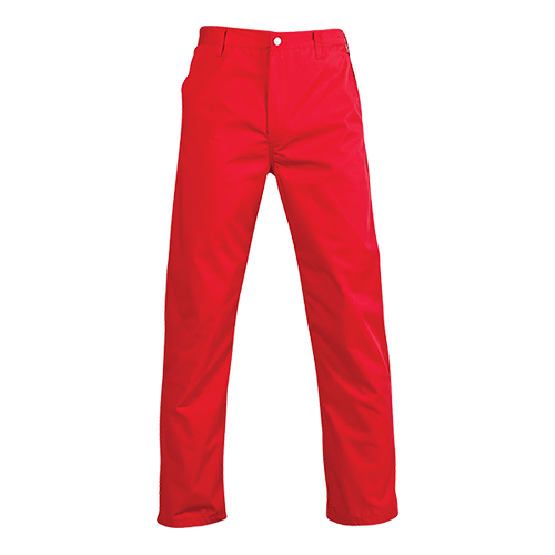"CONTI TROUSER RED 30  JON - JONSSON - 65\/35% POLY COTTON BLEND"