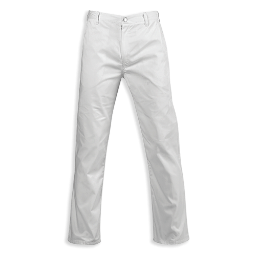 "CONTI TROUSER WHITE 28  JON - JONSSON - 65\/35% POLY COTTON BLEND"