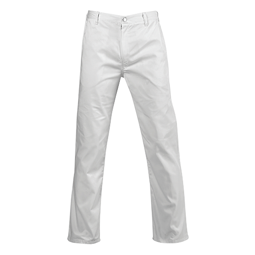 "CONTI TROUSER WHITE 42  JON - JONSSON - 65\/35% POLY COTTON BLEND"