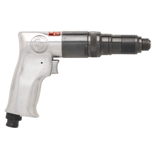 "PNEUMATIC SCREWDRIVER 1\/4\" CP - 800 RPM - CHROME - PISTOL GRIP"