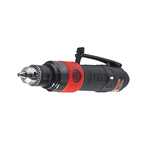 "PNEUMATIC DRILL  3\/8\"  STRAIGHT CP - 2100 RPM - RED - 10MM KEYED CHUCK"