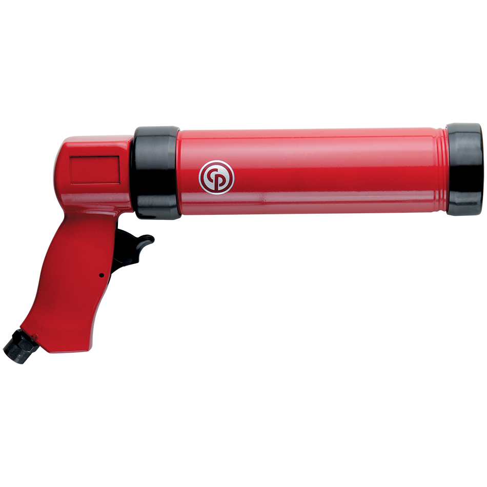 "PNEUMATIC CAULKING GUN 300ML  CP - 270MM LENGTH-RED-6.3 BAR 1\/4\" INLET"