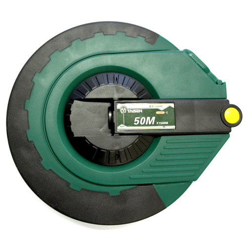 "TAPE  50MX13MM MET\/IMP FIBERGLASS TAISEN - DWS - WIND UP - CLOSED PLASTIC CASE - 165FT"