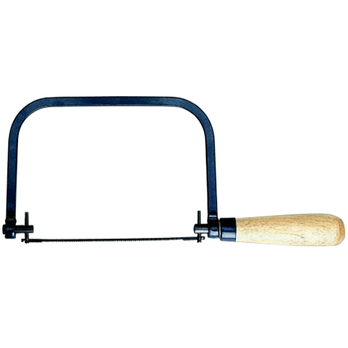 "SAW COPING 125MM BOW DEPTH GROZ - WOODEN HANDLE (STEEL FRAME)"