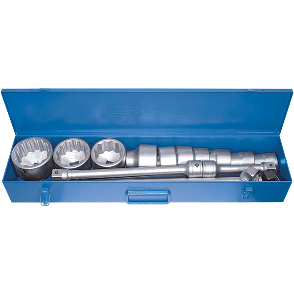 "SOCKET SET 1\"D 15 PCS GED - BI-HEX 36-80MM"