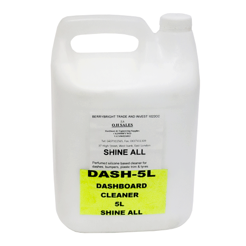 DASHBOARD CLEANER SHINE ALL 5L Fowkes Bros