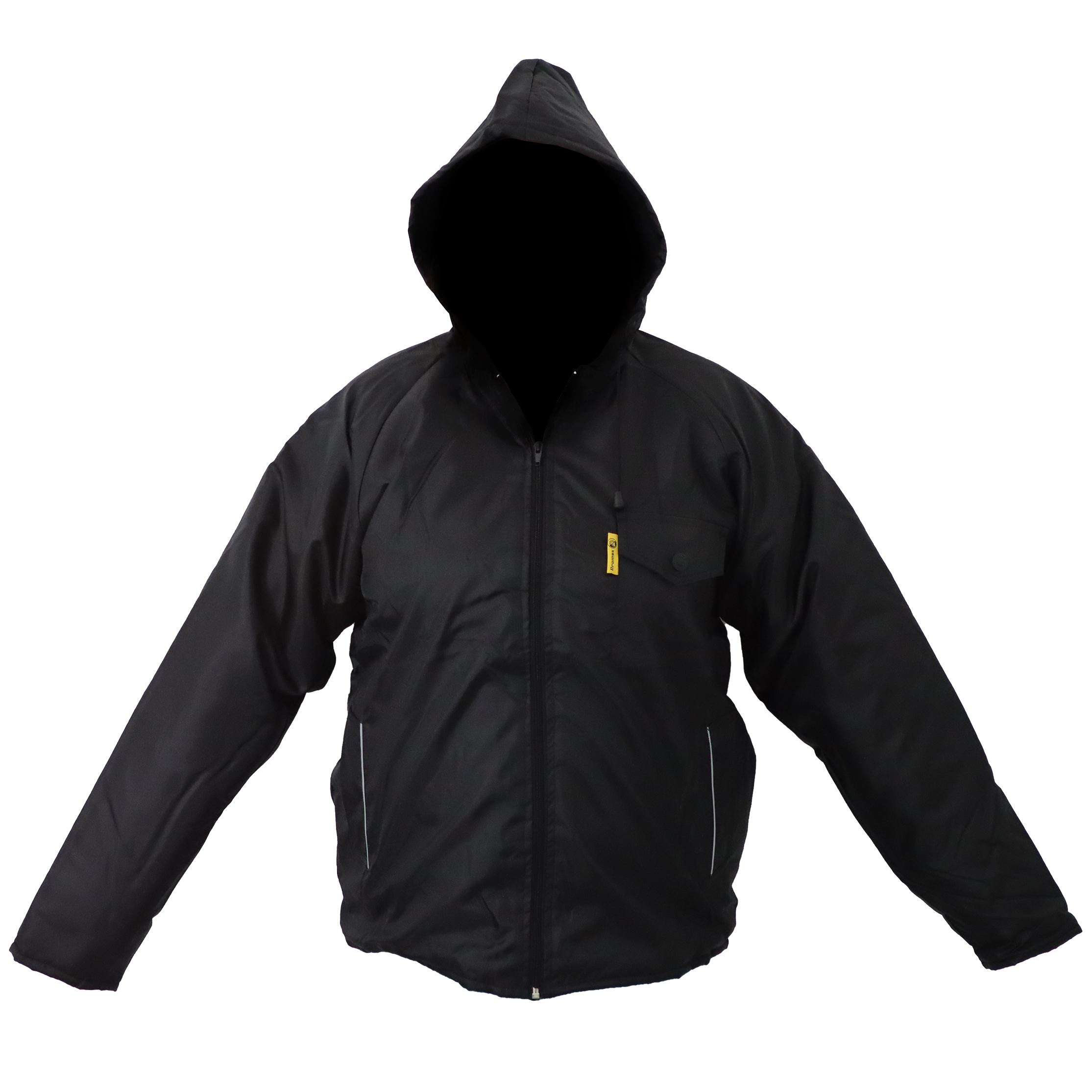 JACKET RAIN STORM LITE BLACK S - WATERPROOF (INNER FLEECE & HOODIE