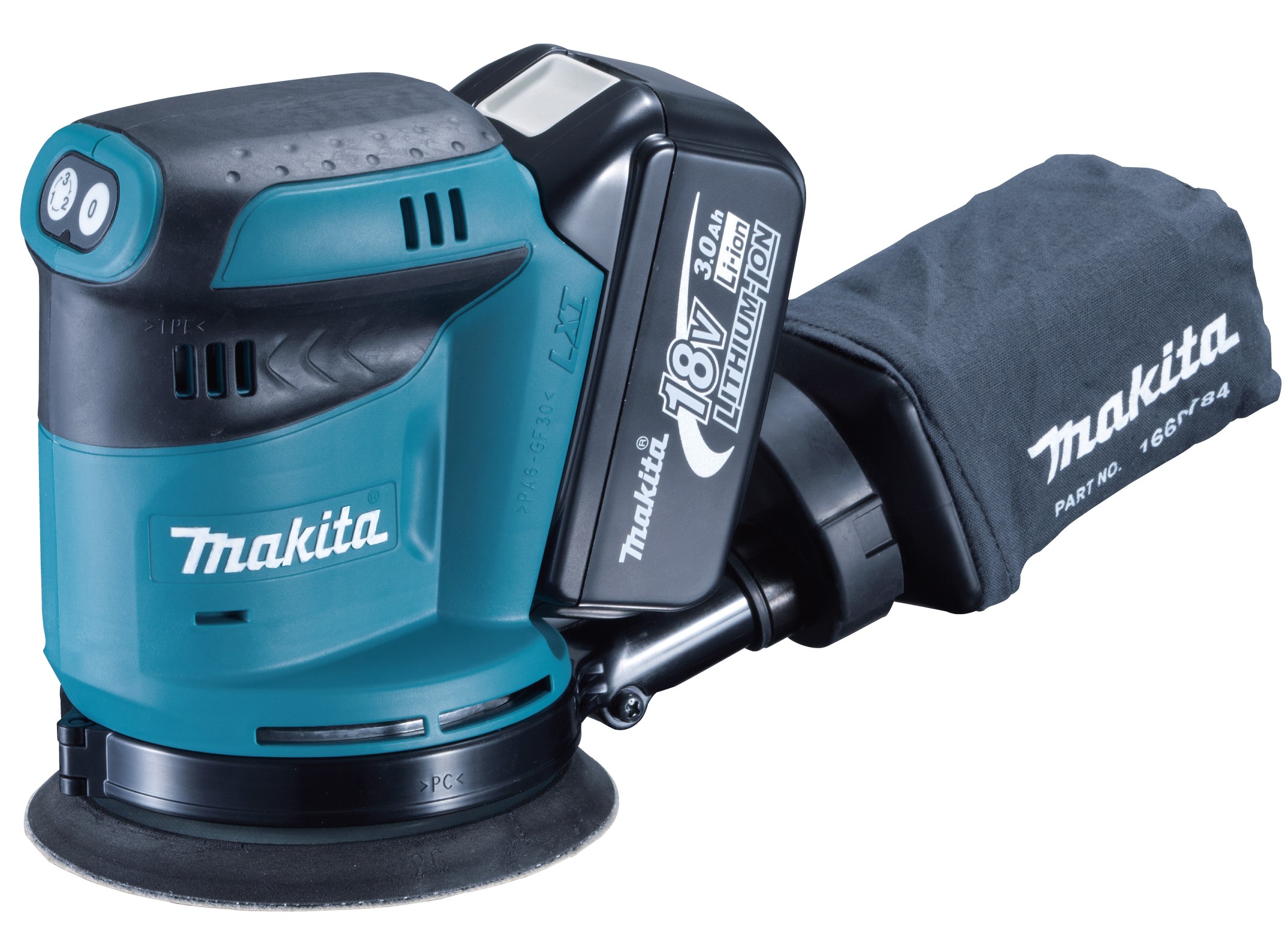 "SANDER ORBITAL RANDOM CORDL 5\" MAK - CORDLESS MACHINE ONLY (125MM VELCRO PAD)"