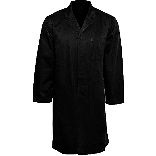 "DUSTCOAT BLACK 4XL JON - JONSSON - 65\/35% POLY COTTON BLEND"