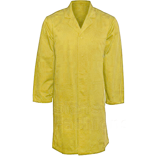 Khaki lab coat deals
