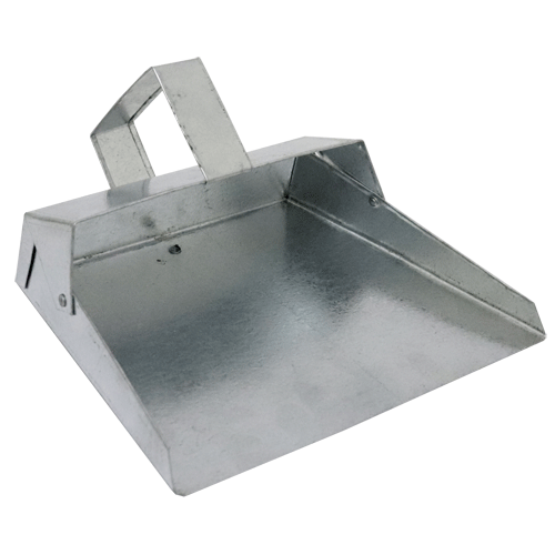 "DUST PAN METAL GALVANISED 27CM - GALVANISED 30CM WIDE MOUTH"