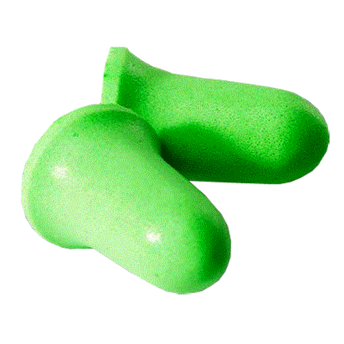 "EARPLUGS CORDLESS DISPOSABLE GREEN - SOLD PER EACH"