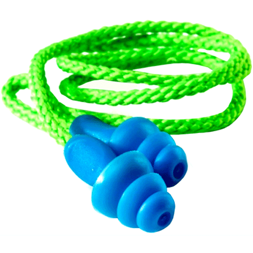 "EARPLUGS CORDED REUSABLE BLUE\/GREEN - SOLD PER EACH"
