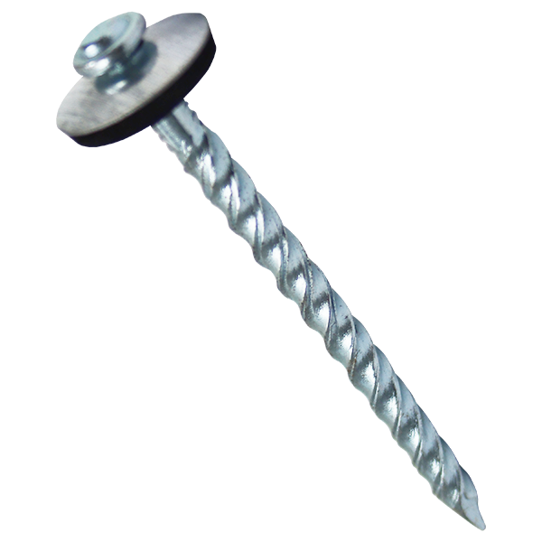 "ROOFING SCREW  75X5.00MM Z\/P ELTORO - ZINC PLATED WITH 19MM BONDED WASHER"