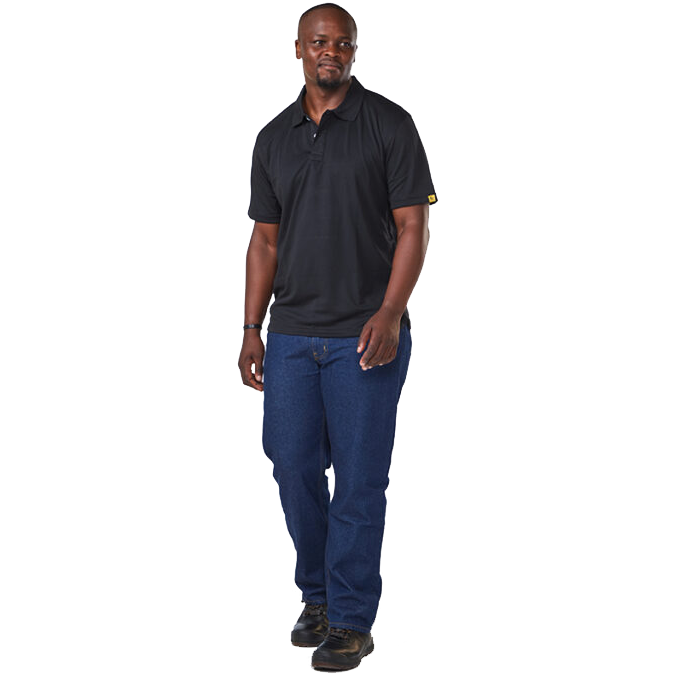 "GOLFER QUICK DRY BLACK DRO 2XL - DROMEX - 100% POLYESTER (140GSM)"