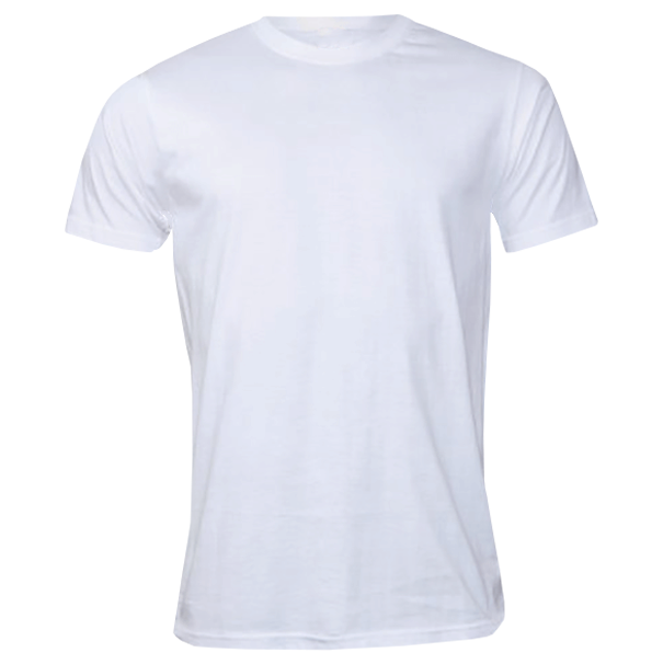 "T-SHIRT CREWNECK WHITE     SMALL - DROMEX- 100% COTTON -165 GRAM"