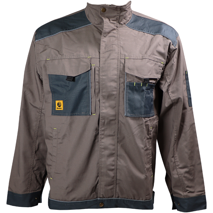 JACKET UTILITY KHAKI LARGE DROMEX - POLY COTTON HARD-WEARING