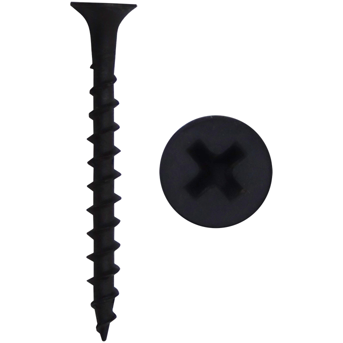 "DRYWALL SCREW BLACK 4.2X50MM COARSE - DIN 18182 - COARSE THREAD PHILLIPS HEAD"