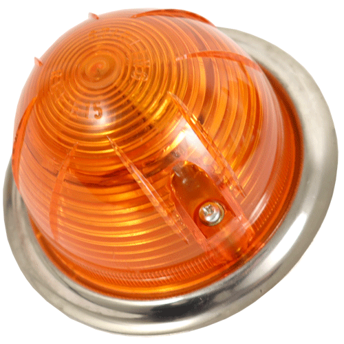"AUTO TAILLIGHT SPARE LAMP AMBER - DOME (100MM DIA) - EXCLUDES BULB"