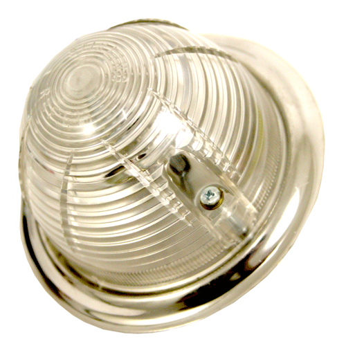 "AUTO TAILLIGHT SPARE LAMP CLEAR - DWS - DOME (100MM DIA) - EXCLUDES BULB"