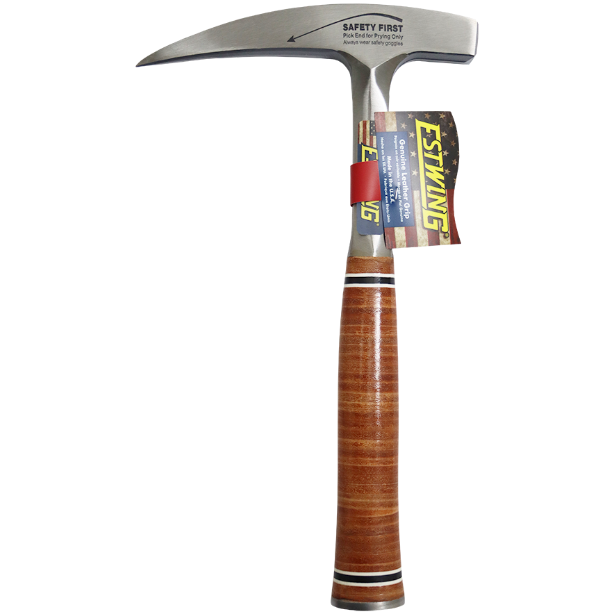 "HAMMER ROCK PICK 625G ESTWING LEATHER - 22OZ - STEEL POINTED TIP"