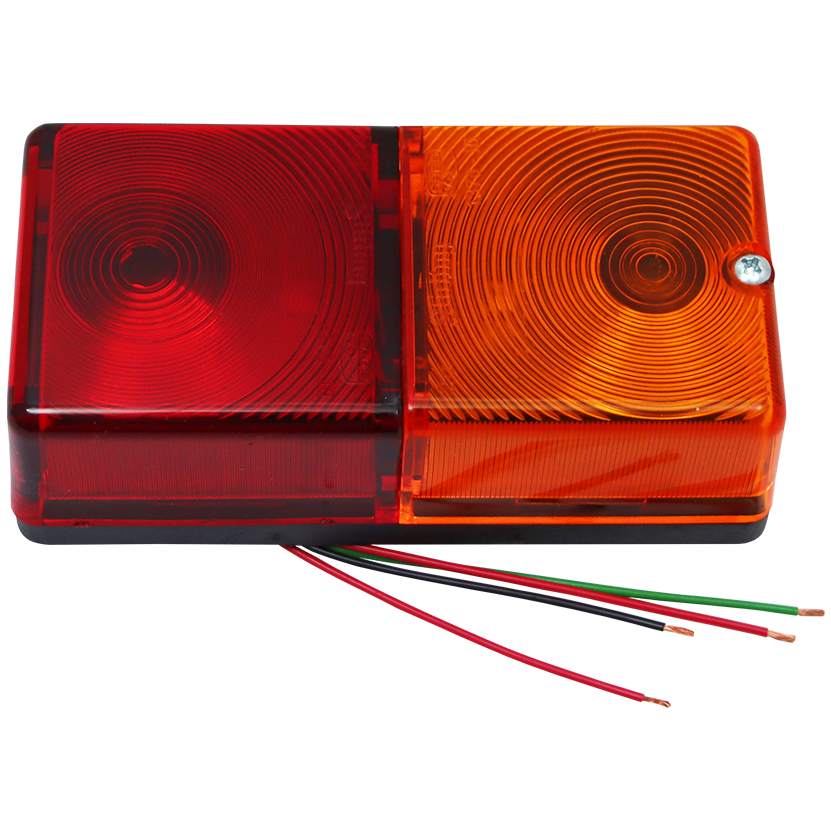 "AUTO TAILLIGHT SPARE LAMP RED \/ AMBER - RECTANGLE (155 X 80MM) - EXCLUDES BULB"