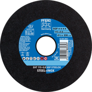"CUT OFF S\/S 115X0.8X22  X-SLIM PFERD - S\/STEEL. SG = HIGH PERFORMANCE"