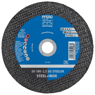 "CUT OFF S\/S 180X2.5X22  SG PFERD - DWS - S\/STEEL. SG = HIGH PERFORMANCE"