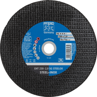 "CUT OFF S\/S 230X2.0X22  SG PFERD - S\/STEEL. SG = HIGH PERFORMANCE"