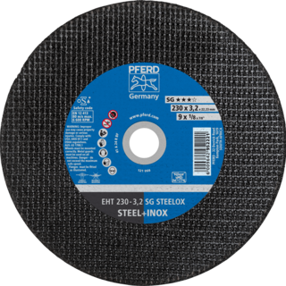 "CUT OFF S\/S 230X3.2X22  SG PFERD - S\/STEEL. SG = HIGH PERFORMANCE"