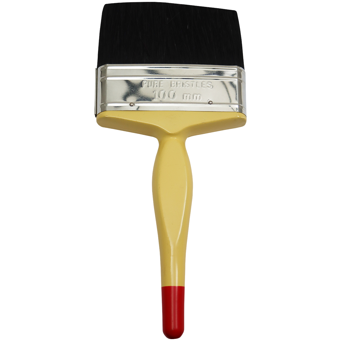 "PAINT BRUSH 100MM ETERNA FB - WOOD HDL 100% PURE BLACK HAIR 50MM"